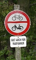 Gilt auch f�r Radfahrer