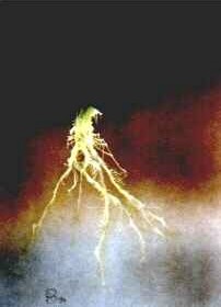 Airbrushbild - Blitz